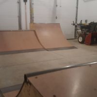 quarter pipe gnarbear skateboard skateboarding ramps garage